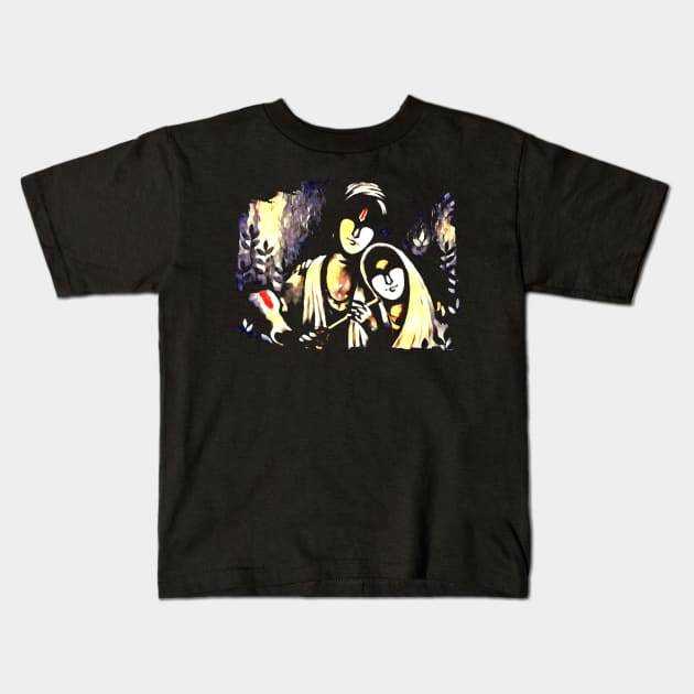 Radha Krishna Kids T-Shirt by Temple of Being